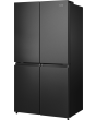 Hisense RQ758N4SAFE American 4 Door Cross Door,Black Stainless Steel 