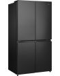 Hisense RQ758N4SAFE American 4 Door Cross Door,Black Stainless Steel 