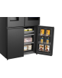 Hisense RQ760N4IFE American 4 Door Cross Door, Plumbed Water And Ice Dispenser, Eclipse Dark Interio