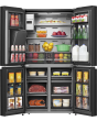 Hisense RQ760N4IFE American 4 Door Cross Door, Plumbed Water And Ice Dispenser, Eclipse Dark Interio
