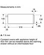 Neff N24HA11N1B N 70, Built-In Warming Drawer, 60 X 14 Cm, Stainless Steel 