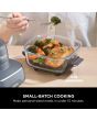 Ninja FN101UKGY Crispi 4-In-1 Portable Glass Air Fryer Cyber Space 