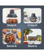 Ninja FN101UKGY Crispi 4-In-1 Portable Glass Air Fryer Cyber Space 