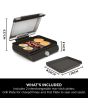 Ninja GR101UK Sizzle Low Smoke Indoor Grill & Flat Plate 
