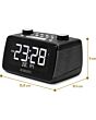 Roberts ORTUS4 FM/DAB/DAB+ Digital Radio with Bluetooth, Alarms and Over-Sized Display, Black