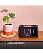 Roberts ORTUS4 FM/DAB/DAB+ Digital Radio with Bluetooth, Alarms and Over-Sized Display, Black