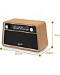 Roberts Revival REVA FM/DAB/DAB+ Statement Radio with Bluetooth Cherry Wood