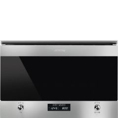 Smeg MP322X1 Classic 22 Litre Built In Microwave with Grill in Stainless Steel