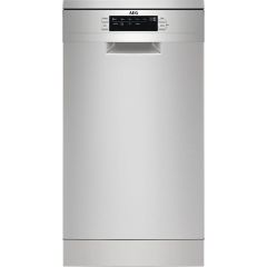 AEG FFB73527ZM 7000 GlassCare Freestanding Slimline Dishwasher with AirDry Technology + 10 Place Place Settings