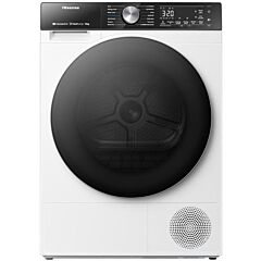 Hisense DH5S102BW 5S Series Wifi Connected 10Kg Heat Pump Tumble Dryer - White - A+++ Rated White