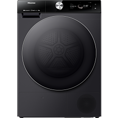 Hisense DH7S107BB Hisense 7S Series DH7S107BB 10kg, AI Tumble Dryer with Touch Control - Black - A++