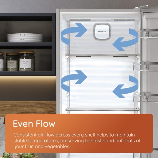 Hotpoint HPK26363W4UK Freestanding Dual No Frost 60/40 Fridge Freezer with Even Flow
