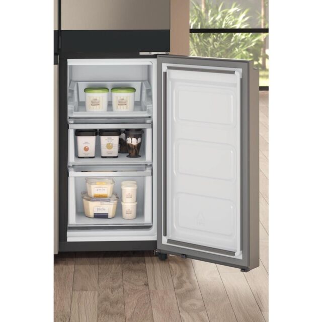 Hotpoint HQ9U2BLG 4-Door American Fridge Freezer - Inox