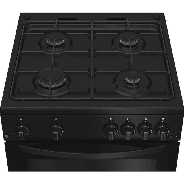 Indesit ITG6GB 60cm Gas Twin Cooker - Black