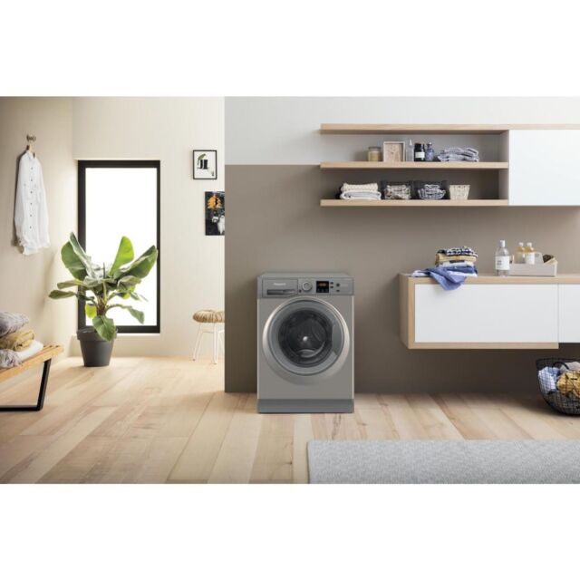 Hotpoint NSWM 1046 GG UK Anti-Stain 10kg 1400rpm Washing Machine - Graphite