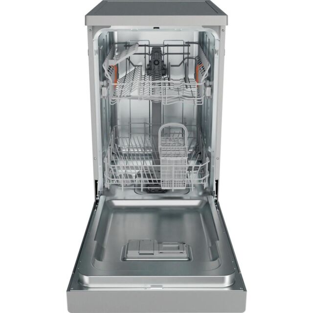 Hotpoint HP2FE10CS90SUK Freestanding 45cm Slimline Dishwasher with 10 Place Settings - Silver