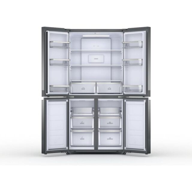 Hotpoint HQ9B2LG 4-Door American Fridge Freezer - Stainless Steel