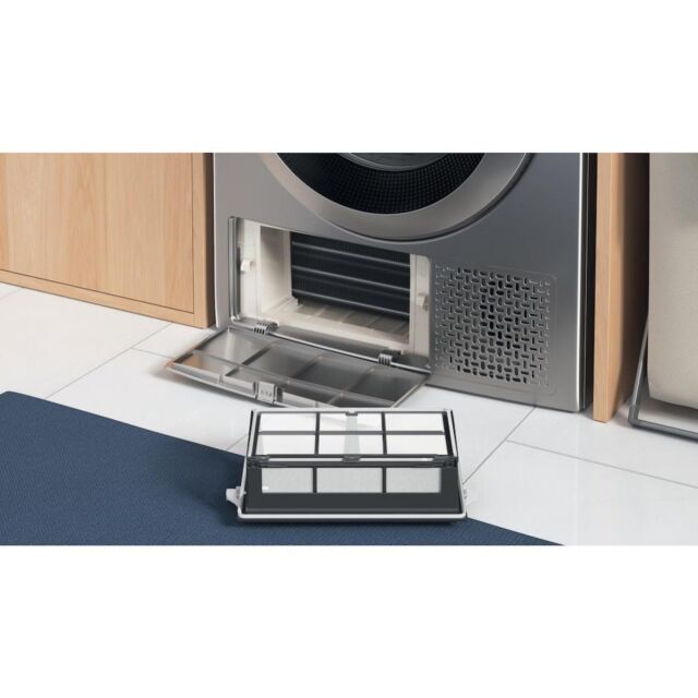 Indesit Heat Pump Tumble Dryer: Freestanding, 9,0kg - YT M11 92SS X UK - Silver