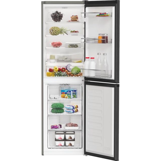 Hotpoint HPKH1261XBR4UK Freestanding No Frost 50/50 Fridge Freezer - Dark Grey