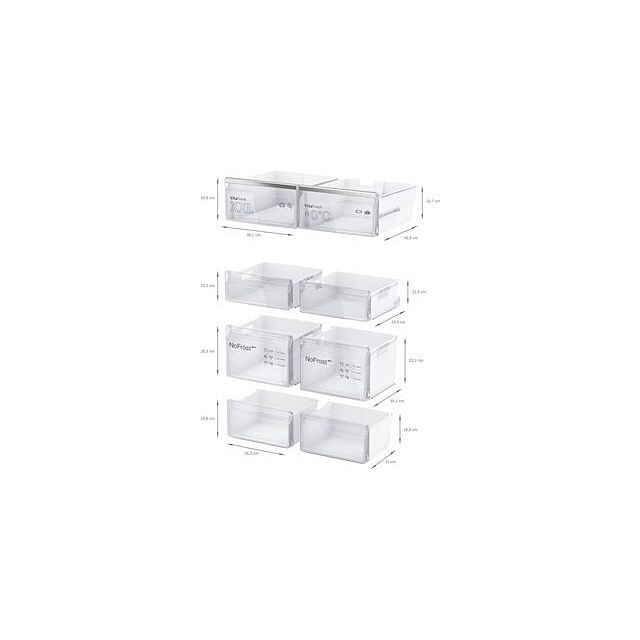 Bosch KFN96APEAG, French door bottom freezer, multi door