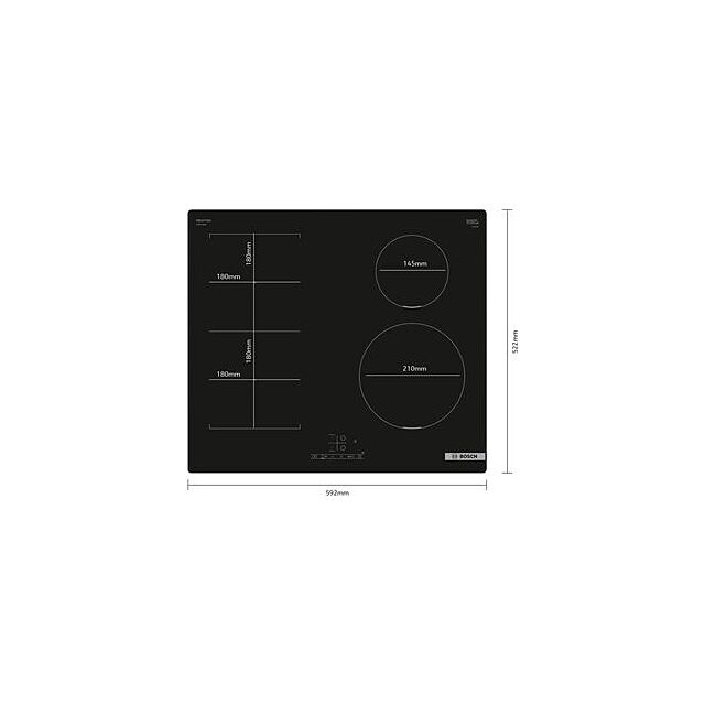 Bosch PWP611BB5B, Induction hob
