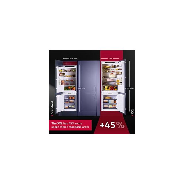 Neff KB7962SE0, Built-in fridge-freezer with freezer at bottom
