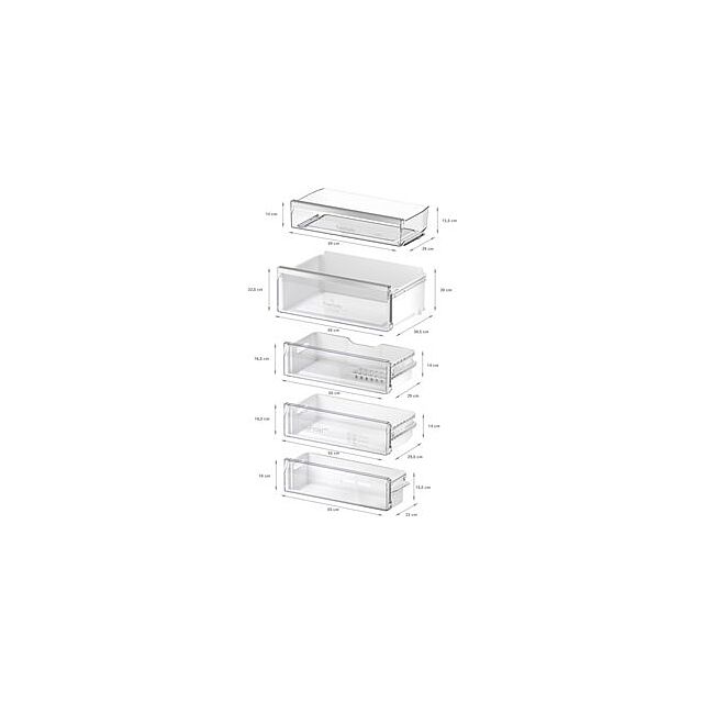 Neff KB7966DD1G, Built-in fridge-freezer with freezer at bottom