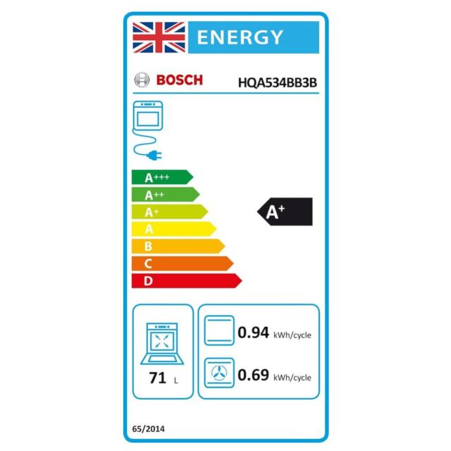 Bosch HQA534BB3B, Built-in oven with added steam function