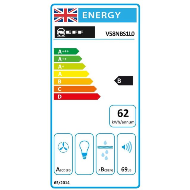 Neff V58NBS1L0, Induction hob with integrated ventilation system