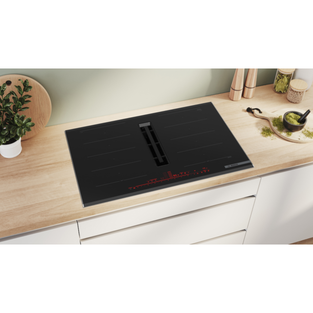 Bosch PXX875D67E, Induction hob with integrated ventilation system