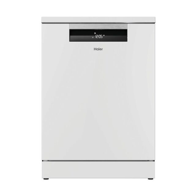 Haier XF 5C7M0W-80 Freestanding 60cm 15 Place Dishwasher with C Energy Rating - White