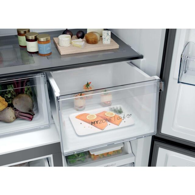 Haier HCR39F19ENPT Four Door French Style Fridge Freezer