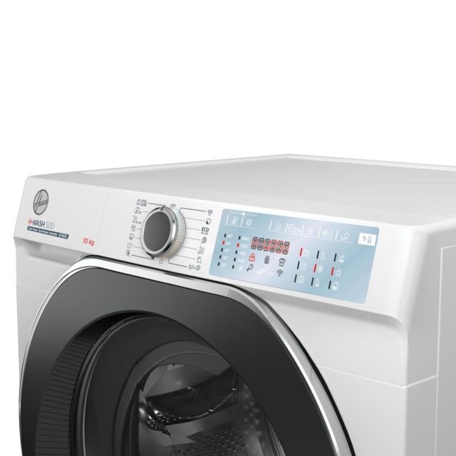 Hoover H-Wash 500 HWDB 610AMBCR Auto Dosing WiFi-enabled 10kg 1600 Spin Washing Machine - Graphite