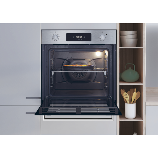 Candy Idea F CM955NRL/CA 70L Built-In Electric Single Oven - Black/Stainless Steel - A+ Rated