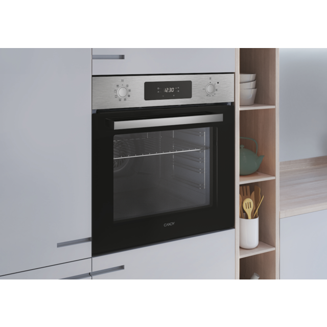 Candy Idea F CM955NRL/CA 70L Built-In Electric Single Oven - Black/Stainless Steel - A+ Rated