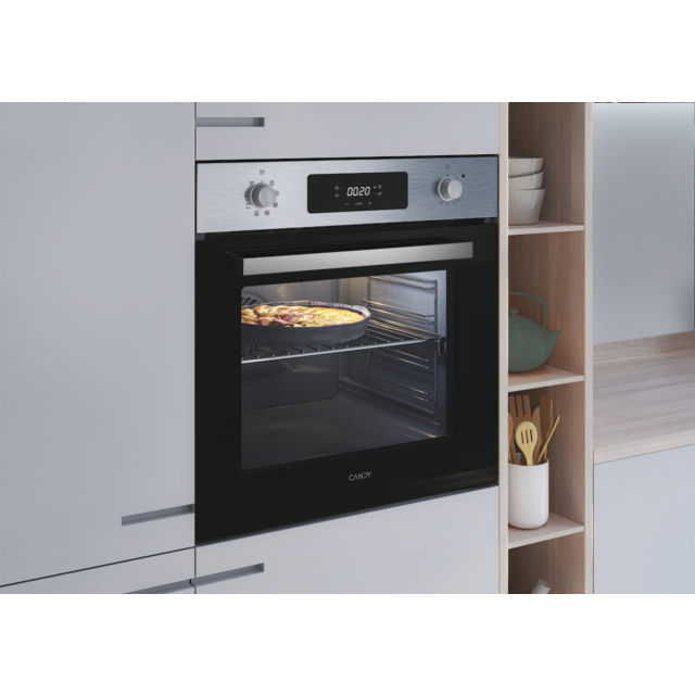 Candy Idea F CM955NRL/CA 70L Built-In Electric Single Oven - Black/Stainless Steel - A+ Rated
