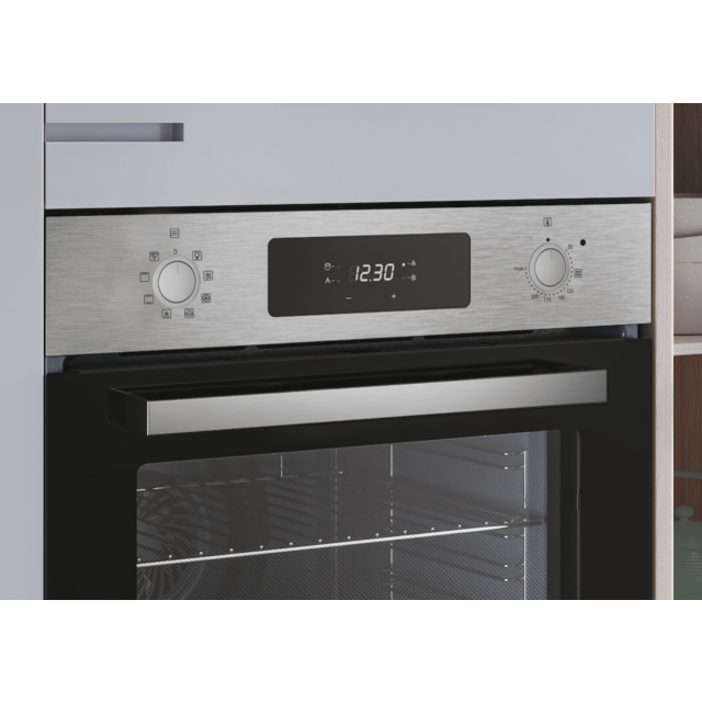 Candy Idea F CM955NRL/CA 70L Built-In Electric Single Oven - Black/Stainless Steel - A+ Rated