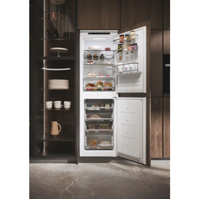 Haier HB50T618FMK Built-In Fridge Freezer - White - E Rated