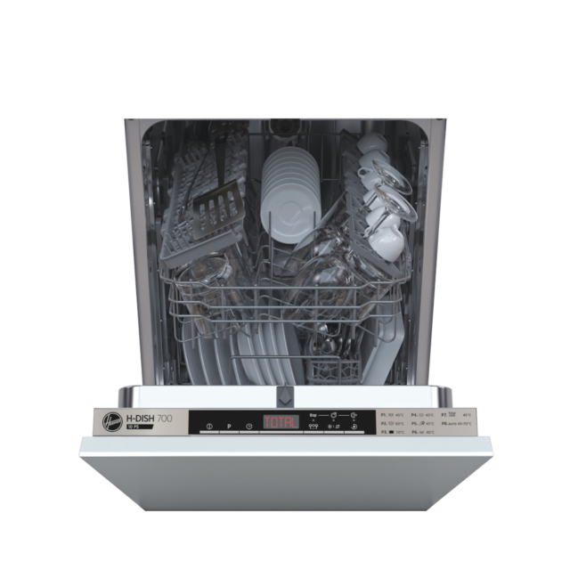 Hoover H-Dish HDIH 2T1047-80 Integrated 45cm 10 Place Slimline Dishwasher - E Rated
