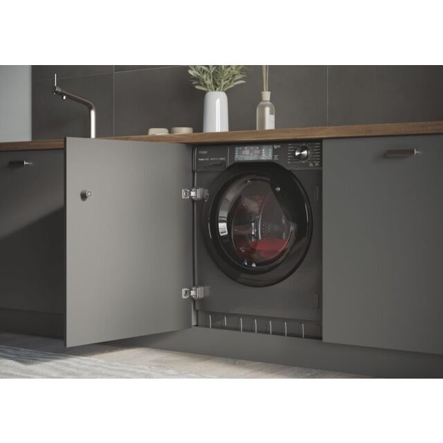 Haier HWQ90B416FWBR-UK Series 4 9kg 1600rpm A Rated Integrated Washing Machine - Graphite