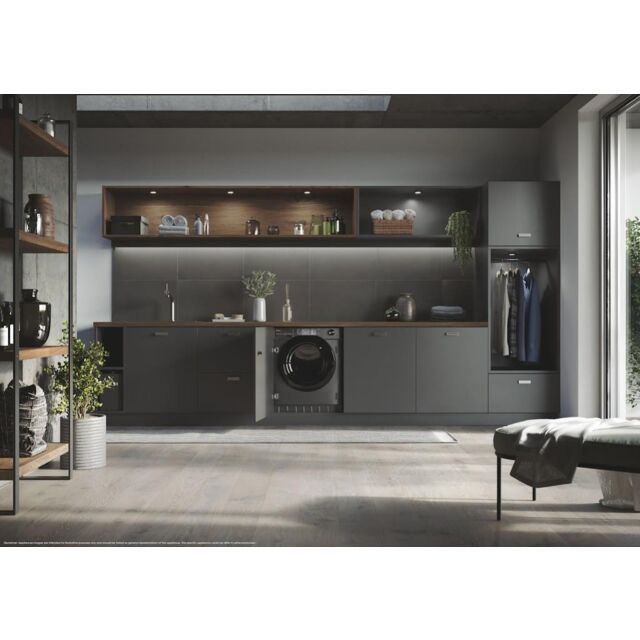Haier HWQ90B416FWBR-UK Series 4 9kg 1600rpm A Rated Integrated Washing Machine - Graphite