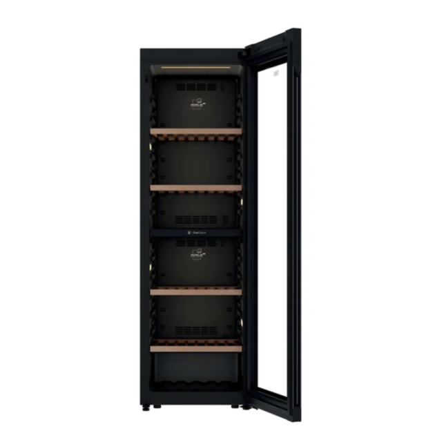 Haier HWS201GDFH1K 201 Bottle Dual Zone Wine Cooler - hOn App connected - Black