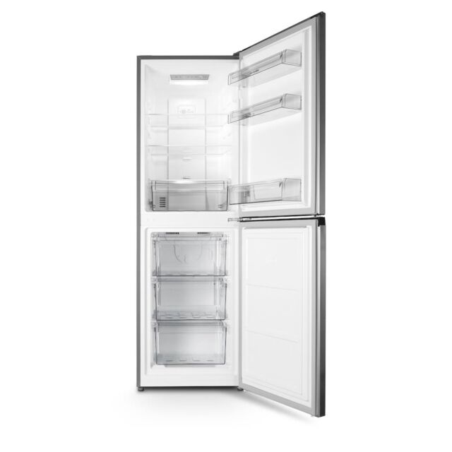 Montpellier MNF167ES No Frost 50/50 Fridge Freezer In Silver