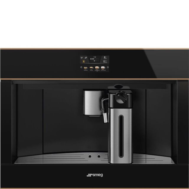 Smeg CMS4604NR 45cm Integrated Coffee Machine, Copper