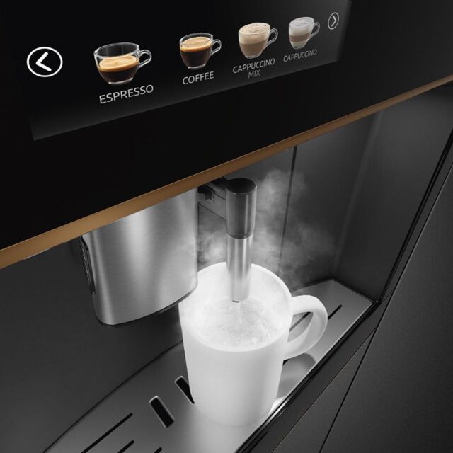 Smeg CMS4604NR 45cm Integrated Coffee Machine, Copper