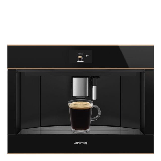 Smeg CMS4604NR 45cm Integrated Coffee Machine, Copper