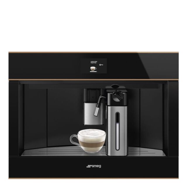 Smeg CMS4604NR 45cm Integrated Coffee Machine, Copper