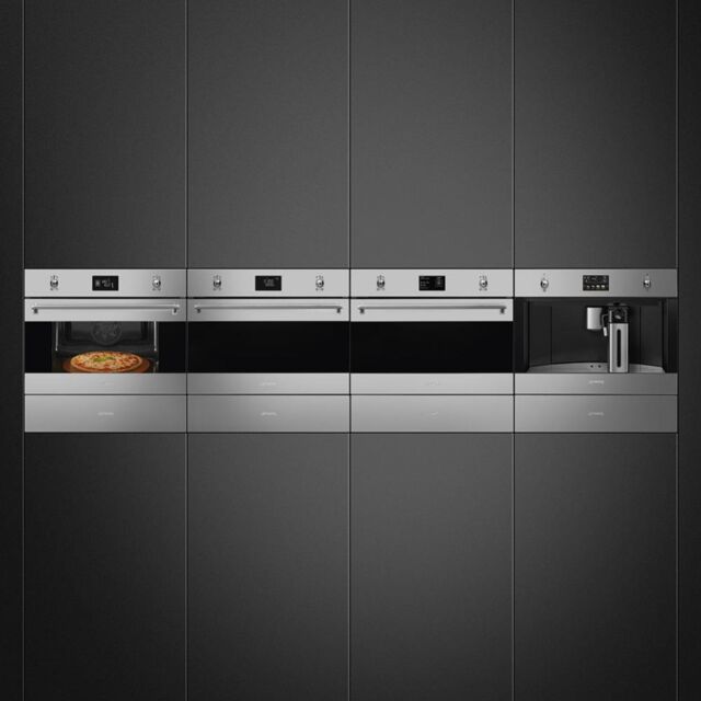 Smeg CPR315X 15cm Height Classic Warming Drawer, Stainless Steel