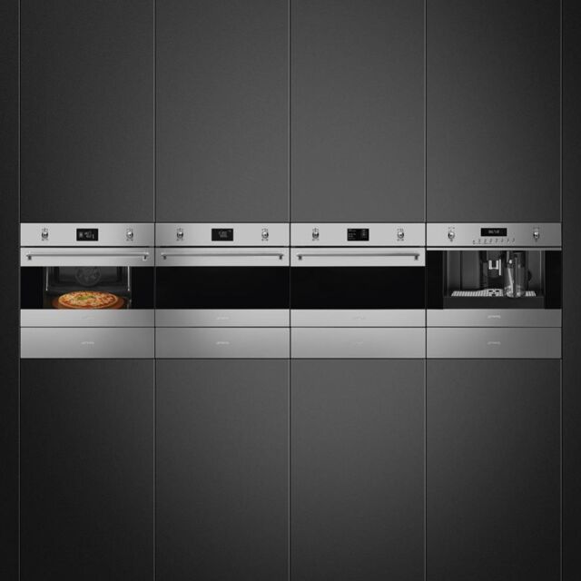 Smeg CPR315X 15cm Height Classic Warming Drawer, Stainless Steel
