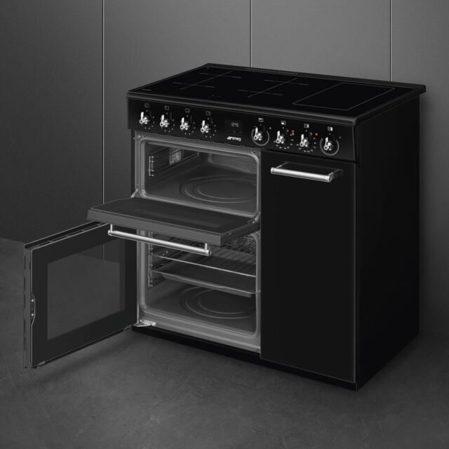 Smeg CX93IMBL 90cm Induction Range Cooker - Black